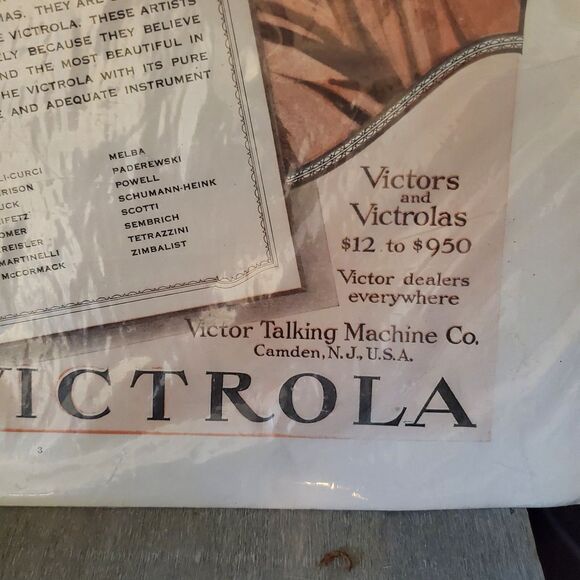 1919 Victor Victrola Ad Poster Print, A Christmas Message From Artists, 16 X 11 - Picture 3 of 9
